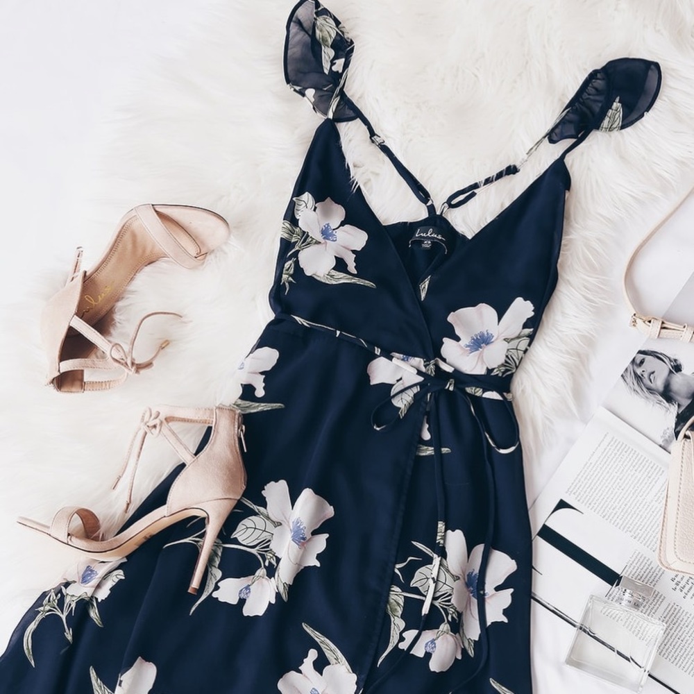 Lulu’s “All Mine” High Low Dress in Navy